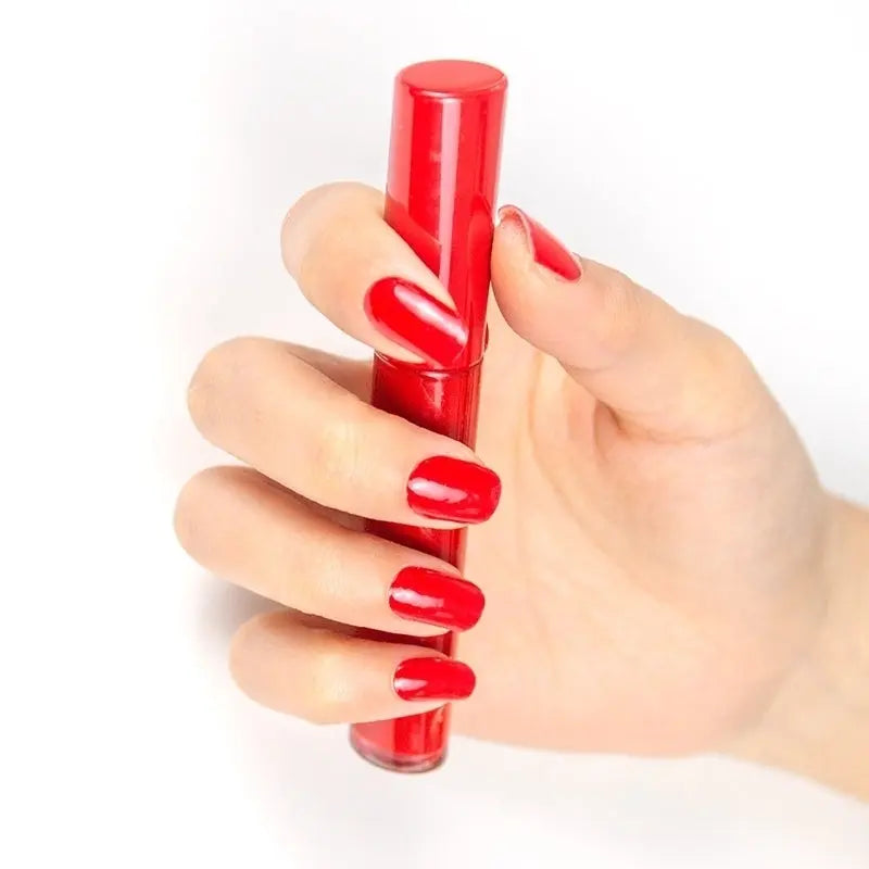 Solid Cherry Red — Semi-Cured Gel Nail Wraps