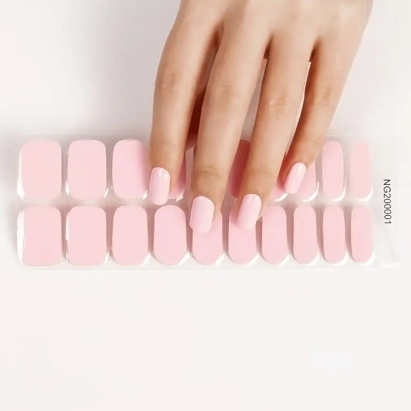 Elegant Pink — Semi-Cured Gel Nail Wraps
