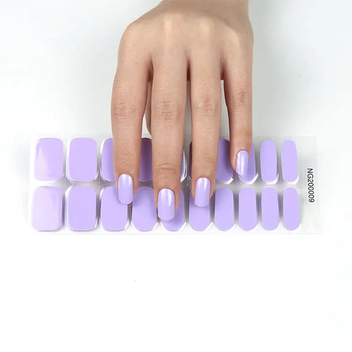 Bright Purple — Semi-Cured Gel Nail Wraps