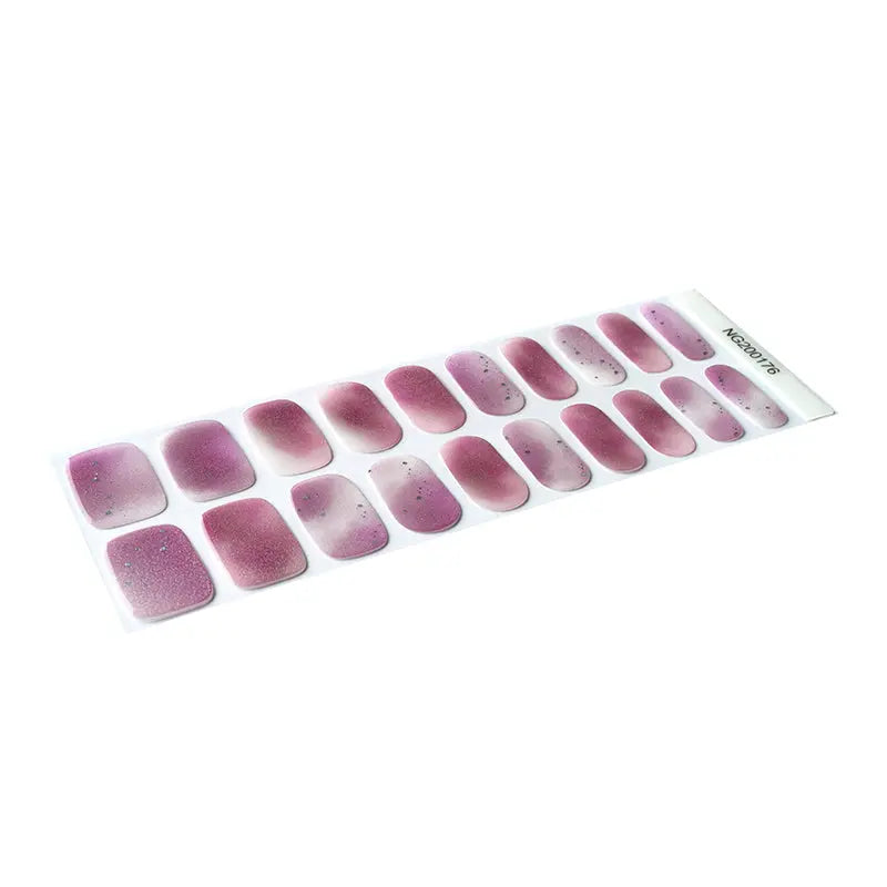 With An Abundance Of Stunning Designs Purple Smudge Manicure — Semi-Cured Gel Nail Wraps