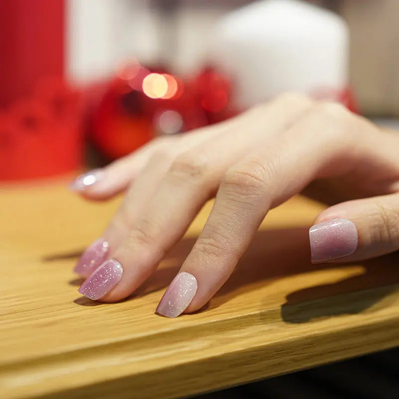 With An Abundance Of Stunning Designs Purple Smudge Manicure — Semi-Cured Gel Nail Wraps