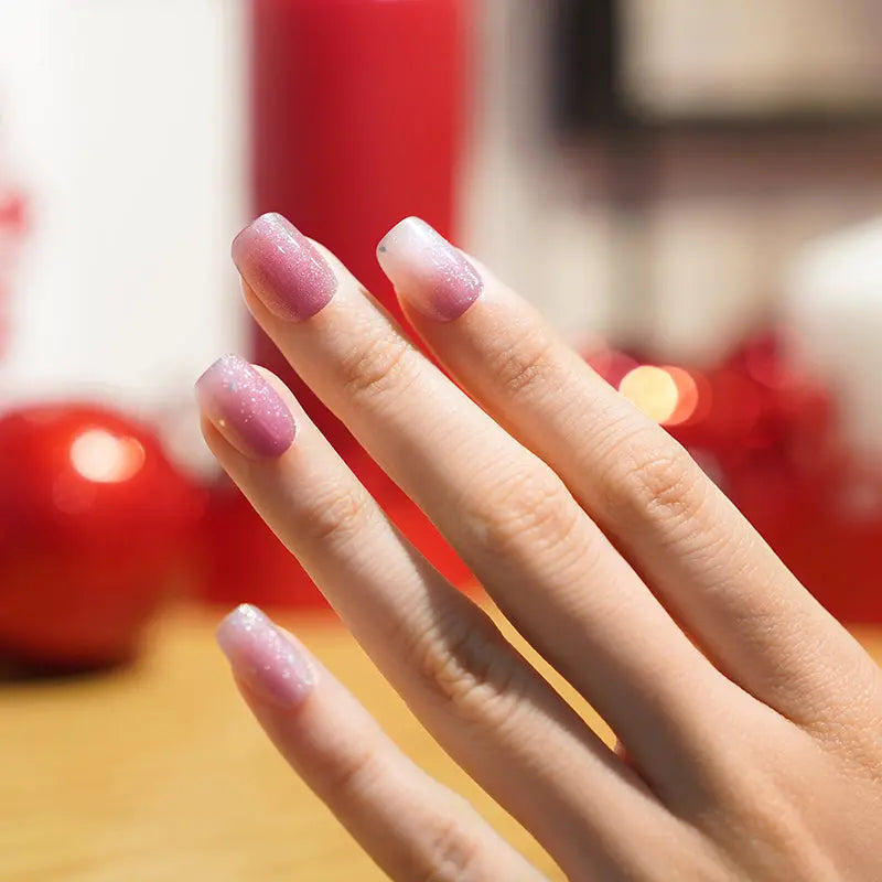 With An Abundance Of Stunning Designs Purple Smudge Manicure — Semi-Cured Gel Nail Wraps