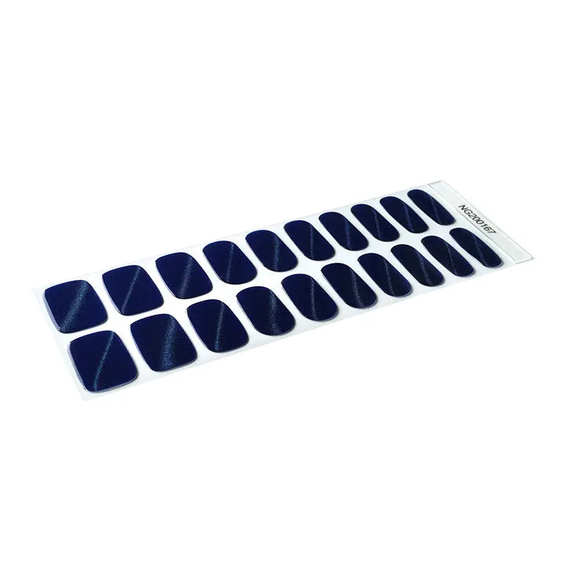 Blue Cat-Eye — Semi-Cured Gel Nail Wraps