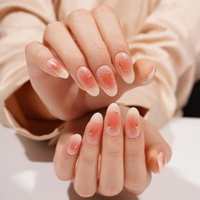 Ombre Stickers Golden Strips — Semi-Cured Gel Nail Wraps