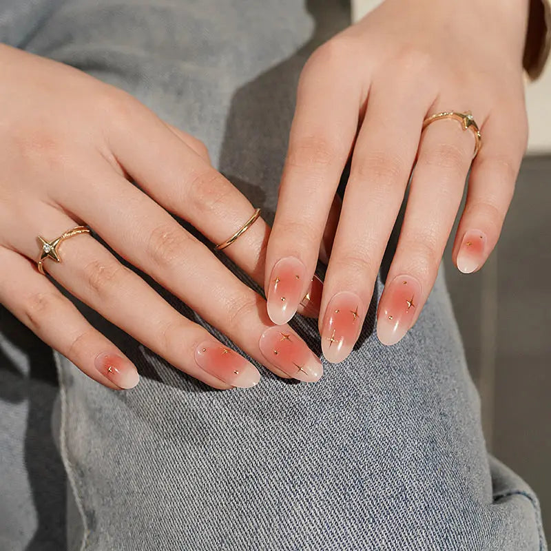 Ombre Stickers Golden Strips — Semi-Cured Gel Nail Wraps