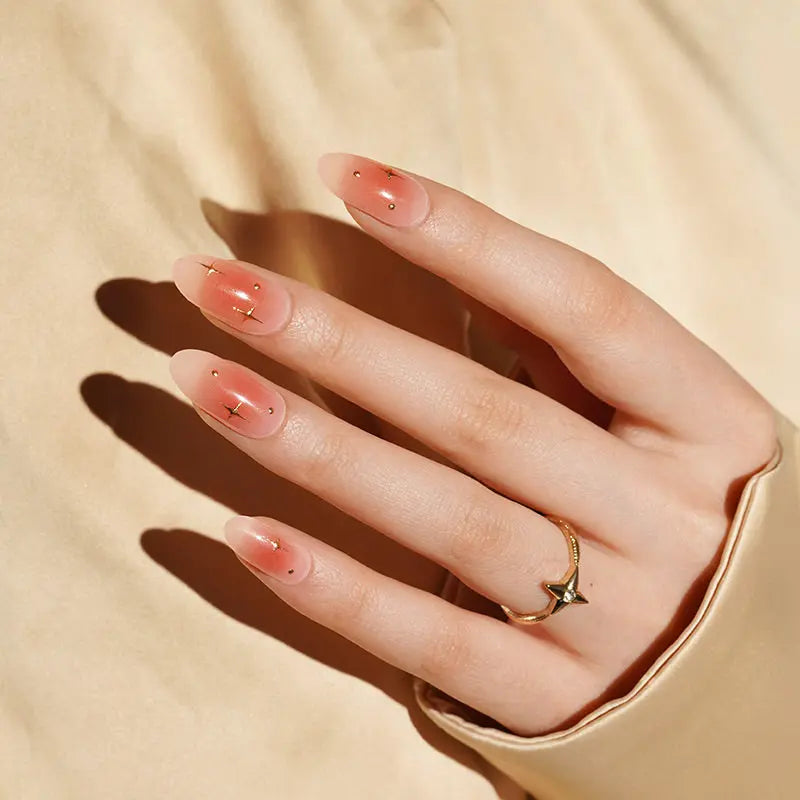 Ombre Stickers Golden Strips — Semi-Cured Gel Nail Wraps