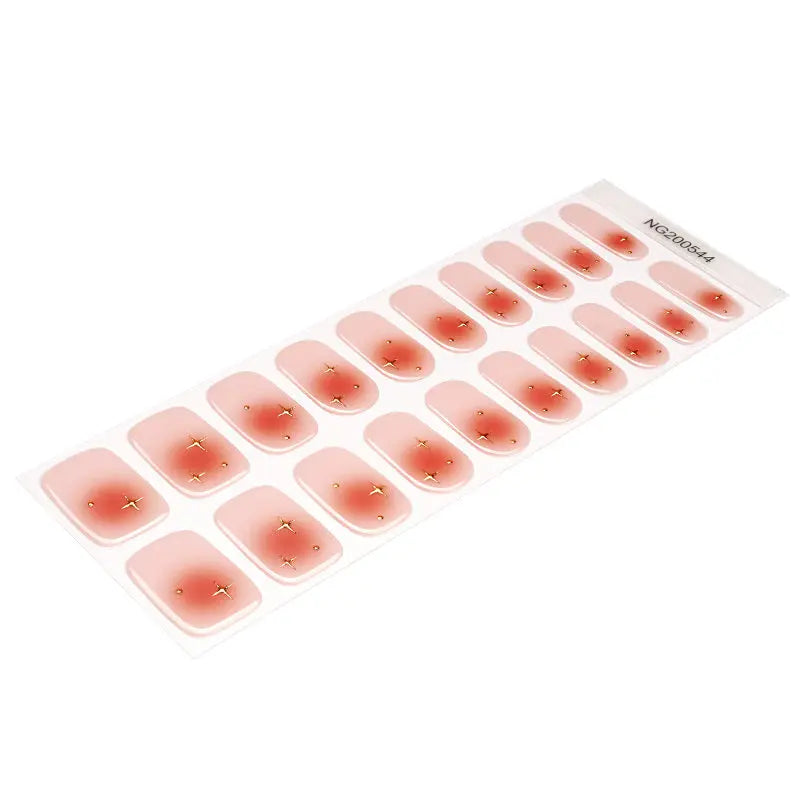 Ombre Stickers Golden Strips — Semi-Cured Gel Nail Wraps