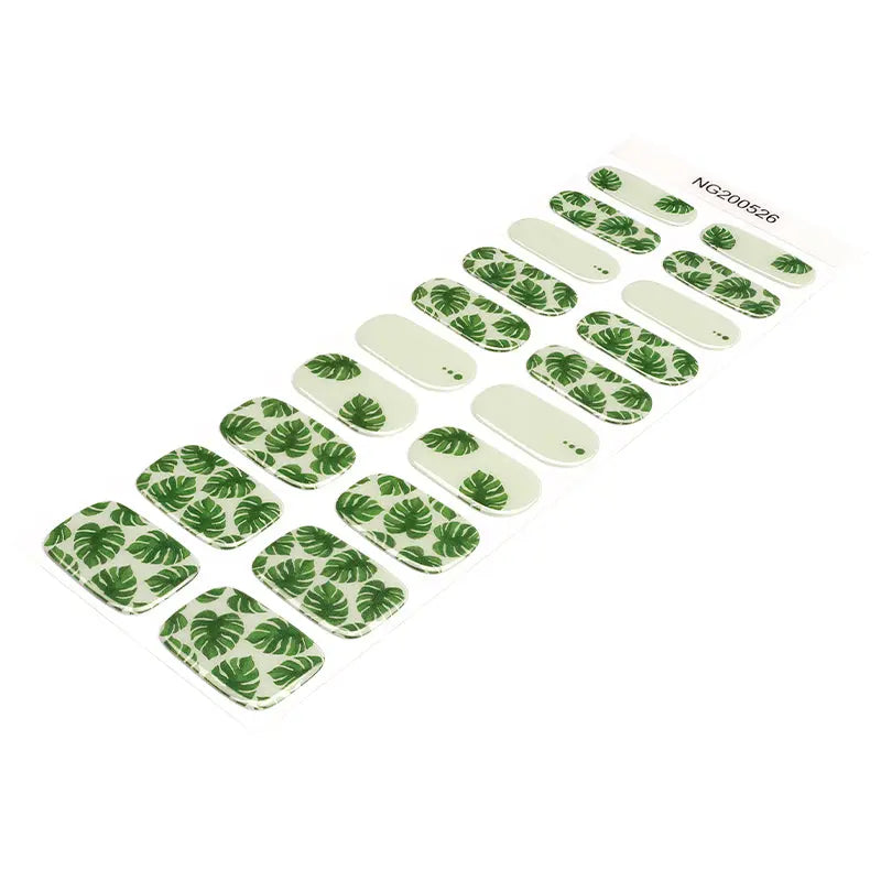Palm Stickers Summer Strips — Semi-Cured Gel Nail Wraps