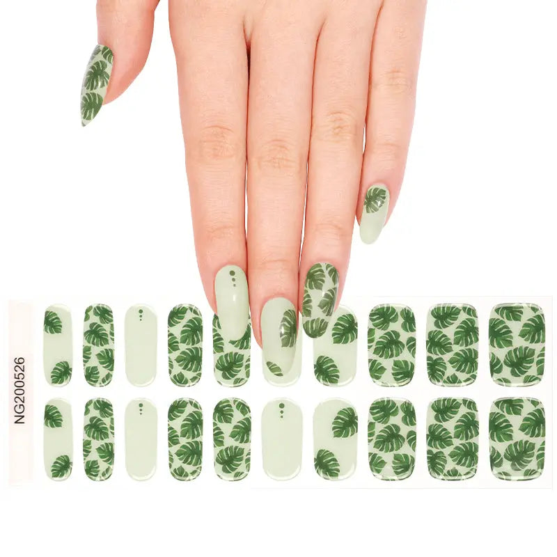 Palm Stickers Summer Strips — Semi-Cured Gel Nail Wraps