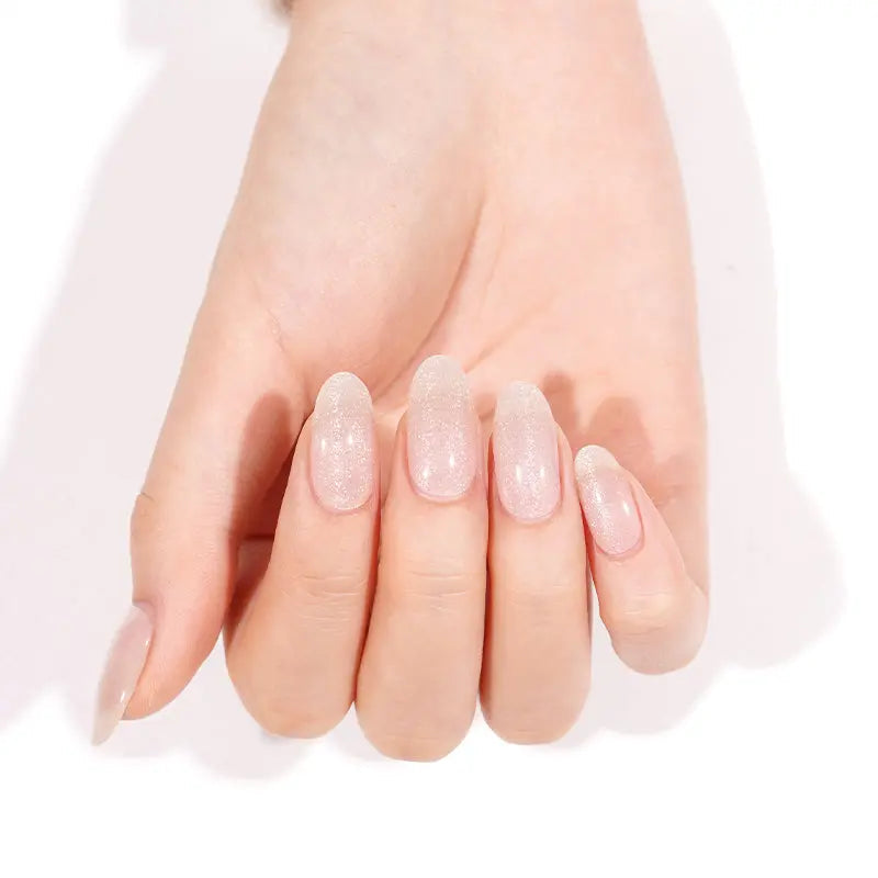 Pink Cat-eye Designs — Semi-Cured Gel Nail Wraps