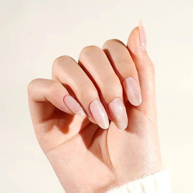 Pink Cat-eye Designs — Semi-Cured Gel Nail Wraps