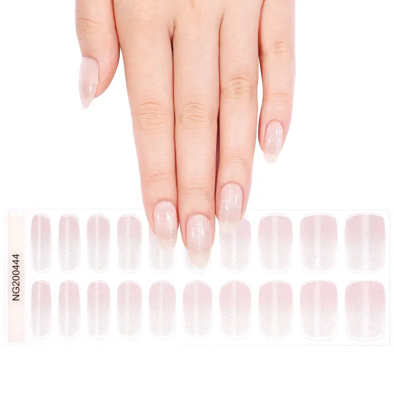 Pink Cat-eye Designs — Semi-Cured Gel Nail Wraps