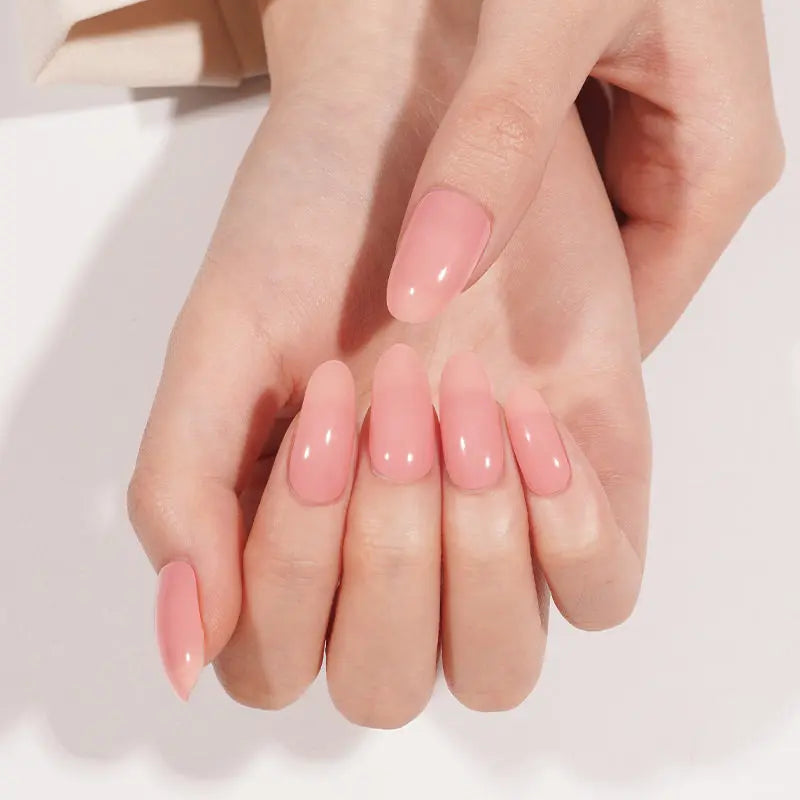 Pink 20 Tips Solid — Semi-Cured Gel Nail Wraps