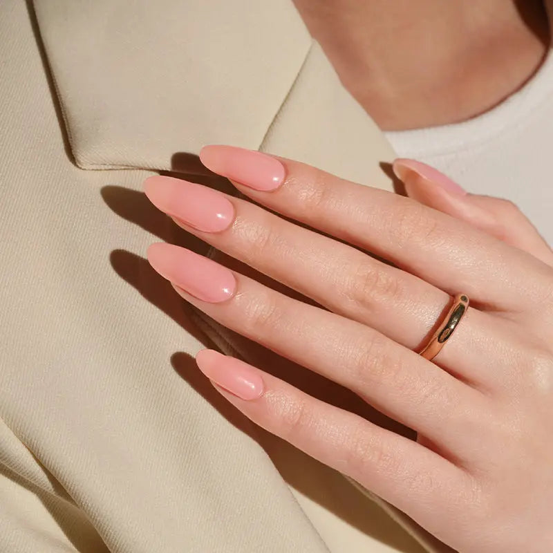 Pink 20 Tips Solid — Semi-Cured Gel Nail Wraps