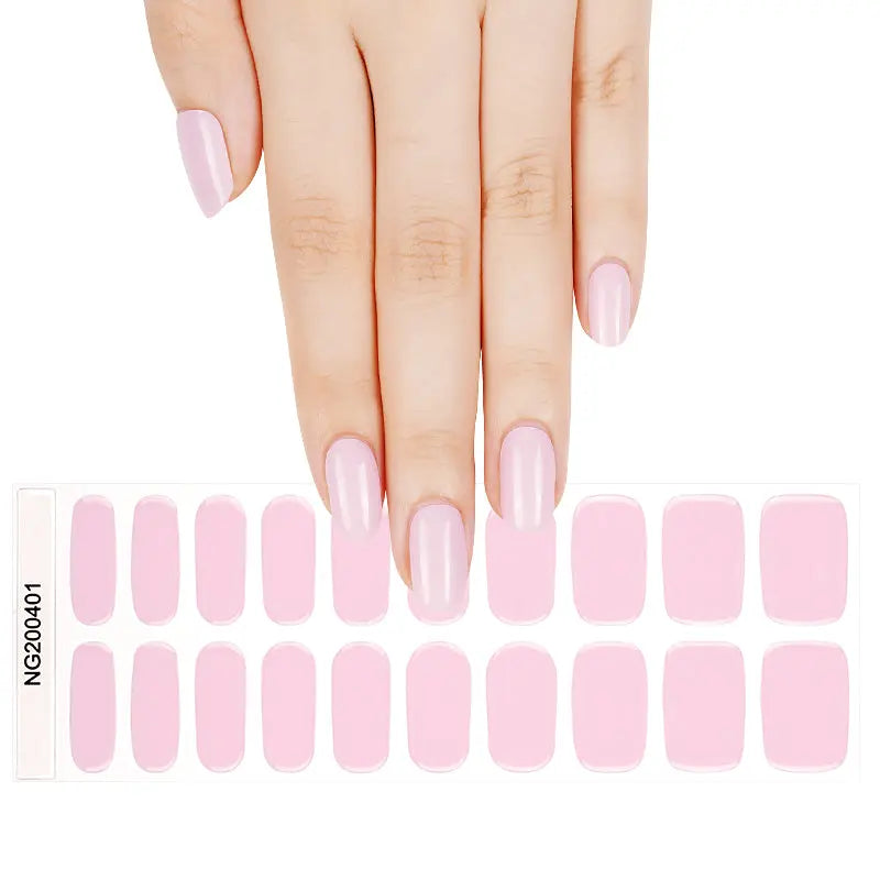 Pink Gel Designs — Semi-Cured Gel Nail Wraps