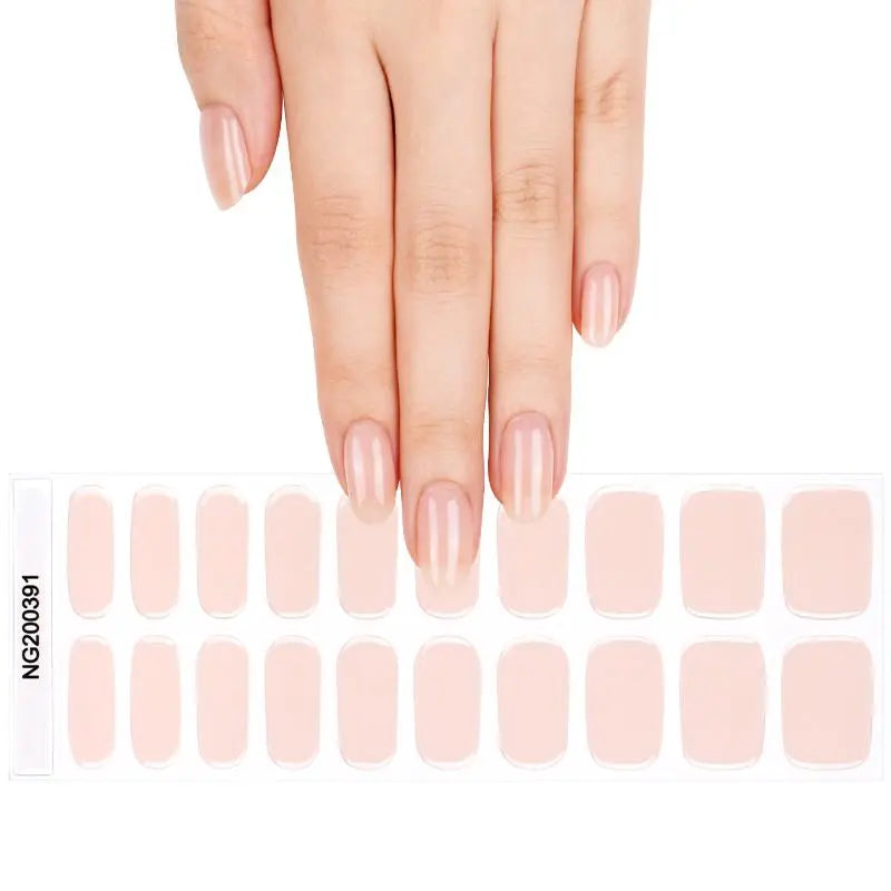 Pink Gel Color — Semi-Cured Gel Nail Wraps