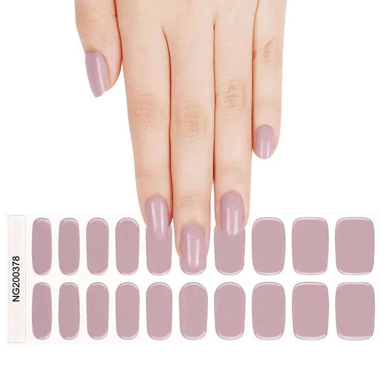 Pink Gel Summer Designs — Semi-Cured Gel Nail Wraps