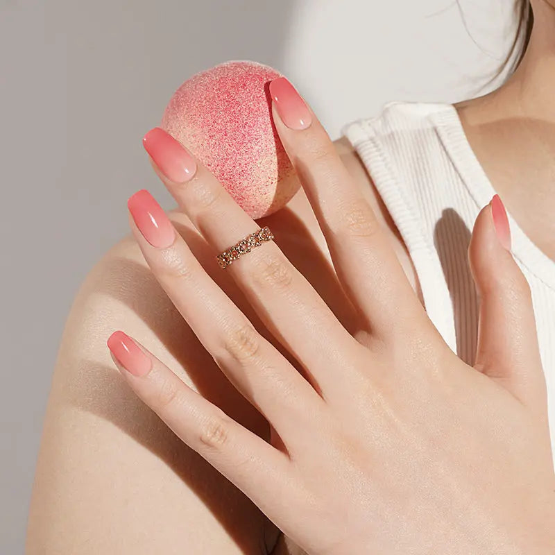 Pink Gradient – Designs & Available — Semi-Cured Gel Nail Wraps