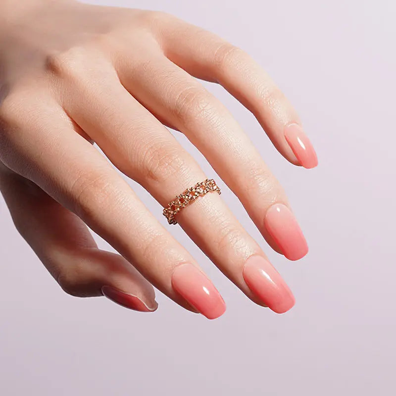 Pink Gradient – Designs & Available — Semi-Cured Gel Nail Wraps