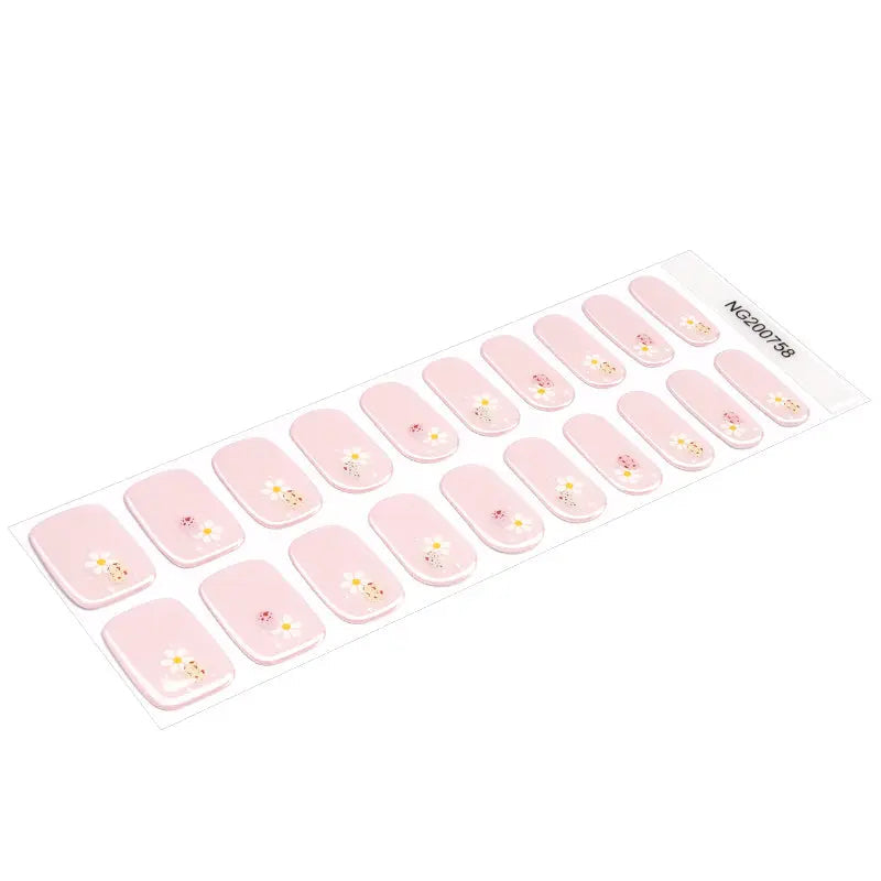 Pink — Semi-Cured Gel Nail Wraps