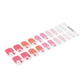 Playful Imps On Pink Gel Stickers — Semi-Cured Gel Nail Wraps