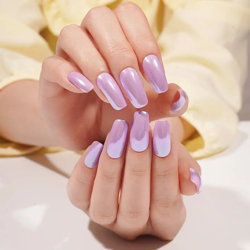 Purple Chrome – Customizable / Solutions For Your Brand — Semi-Cured Gel Nail Wraps
