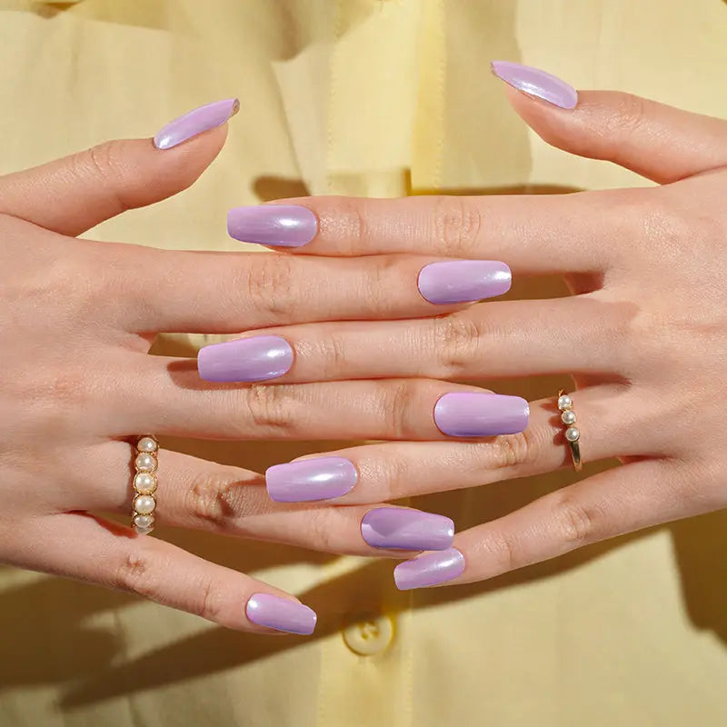 Purple Chrome – Customizable / Solutions For Your Brand — Semi-Cured Gel Nail Wraps