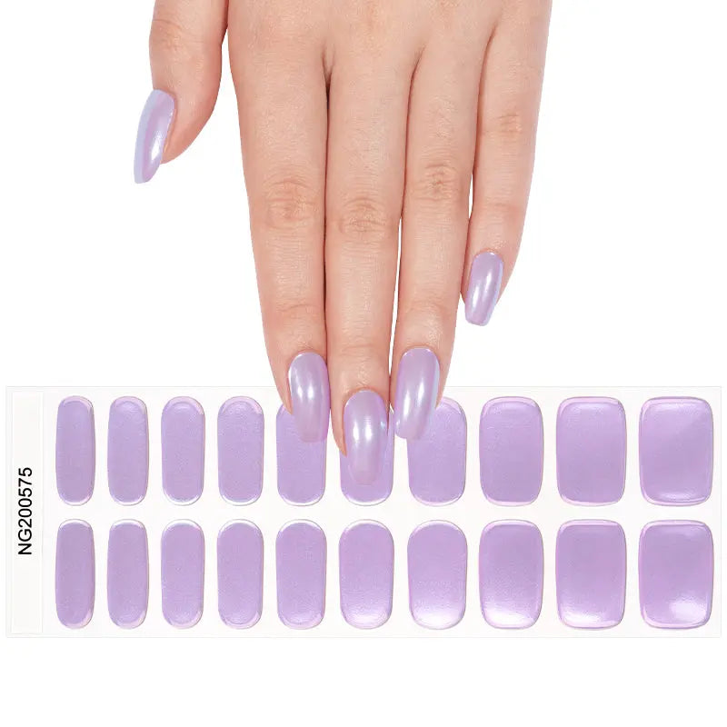 Purple Chrome – Customizable / Solutions For Your Brand — Semi-Cured Gel Nail Wraps