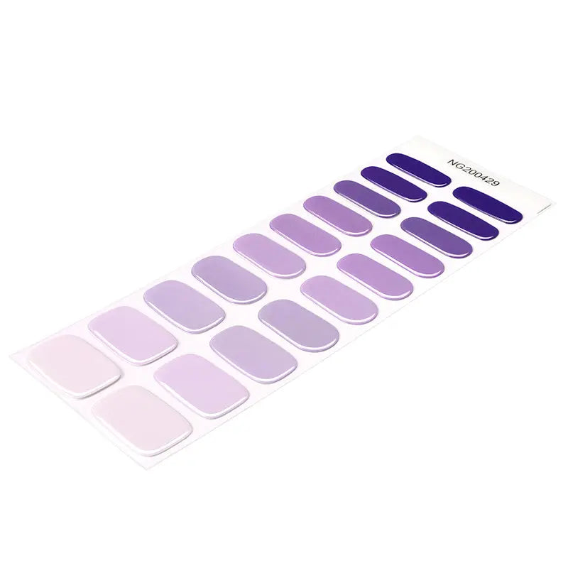 Purple Amethyst Gradient — Semi-Cured Gel Nail Wraps
