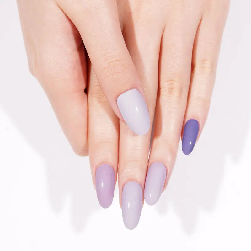 Purple Amethyst Gradient — Semi-Cured Gel Nail Wraps