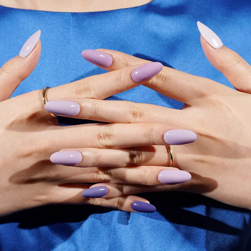 Purple Amethyst Gradient — Semi-Cured Gel Nail Wraps