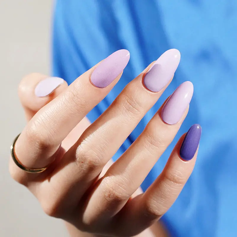 Purple Amethyst Gradient — Semi-Cured Gel Nail Wraps