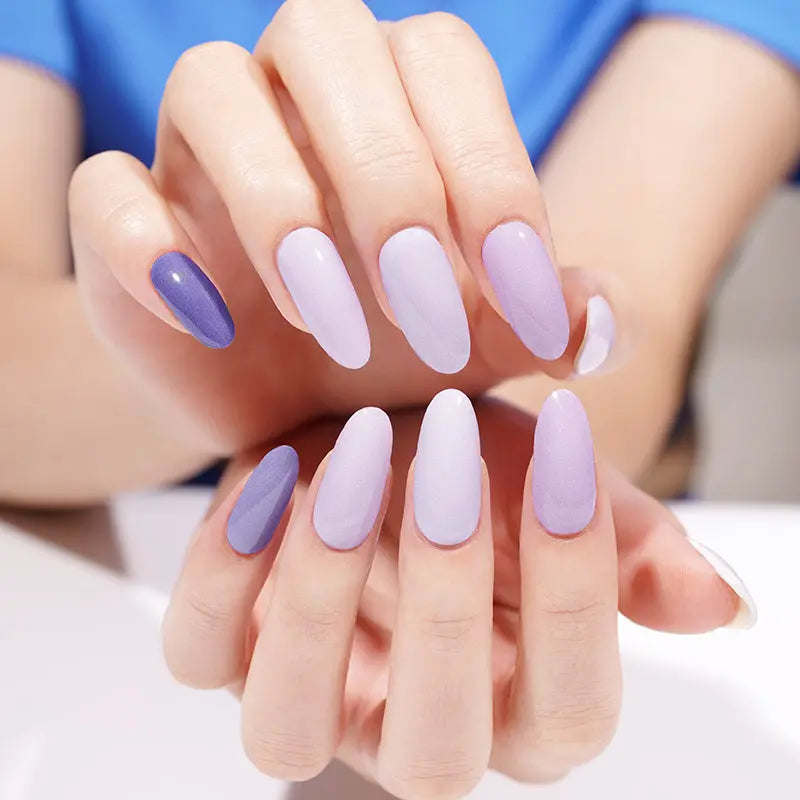 Purple Amethyst Gradient — Semi-Cured Gel Nail Wraps