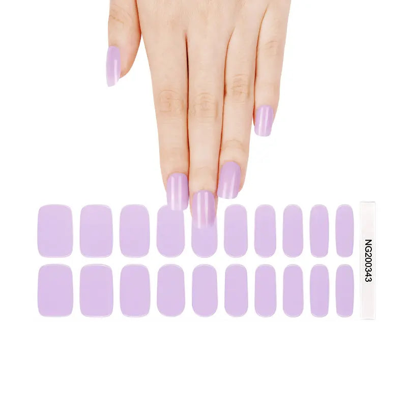 Purple Gel Gel Colors — Semi-Cured Gel Nail Wraps