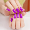 Purple Gel Strips Designer Art — Semi-Cured Gel Nail Wraps