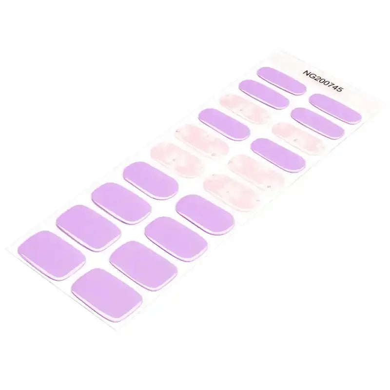 Purple — Semi-Cured Gel Nail Wraps