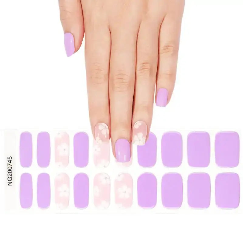 Purple — Semi-Cured Gel Nail Wraps