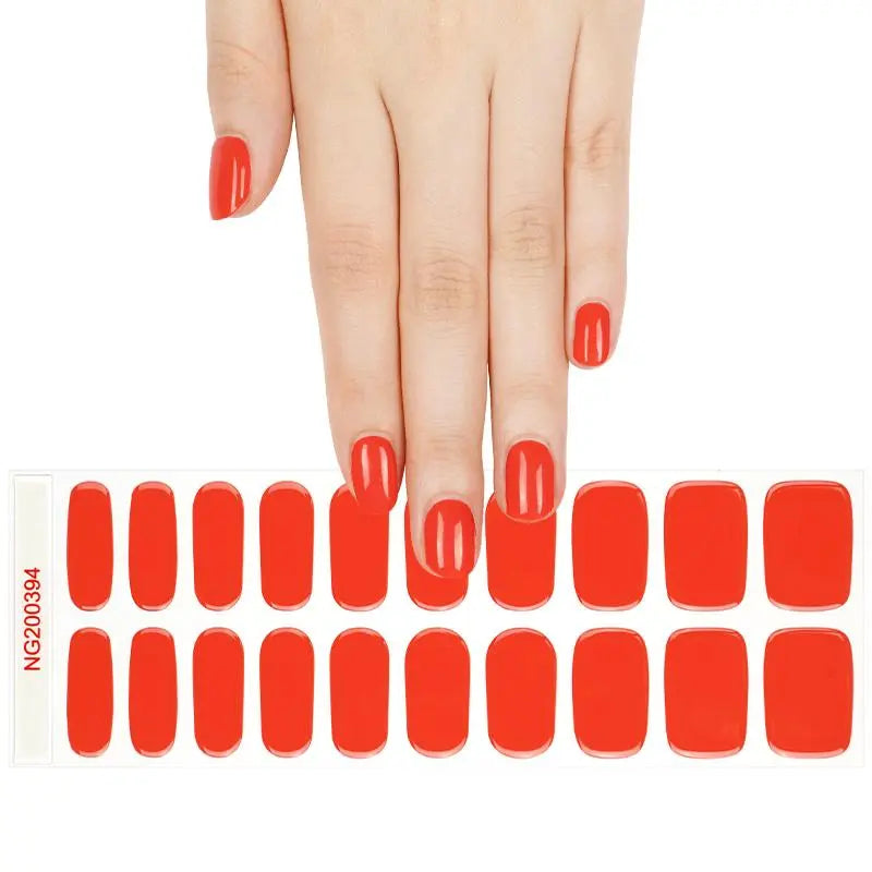 Red Art Designs — Semi-Cured Gel Nail Wraps