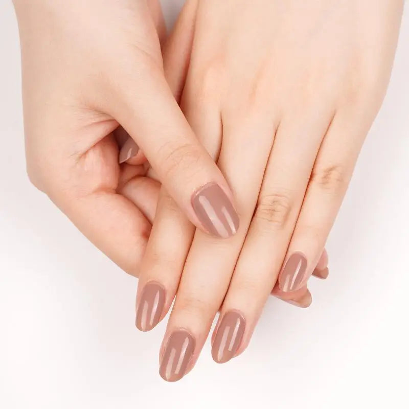 Brown Gel Solid Designs — Semi-Cured Gel Nail Wraps