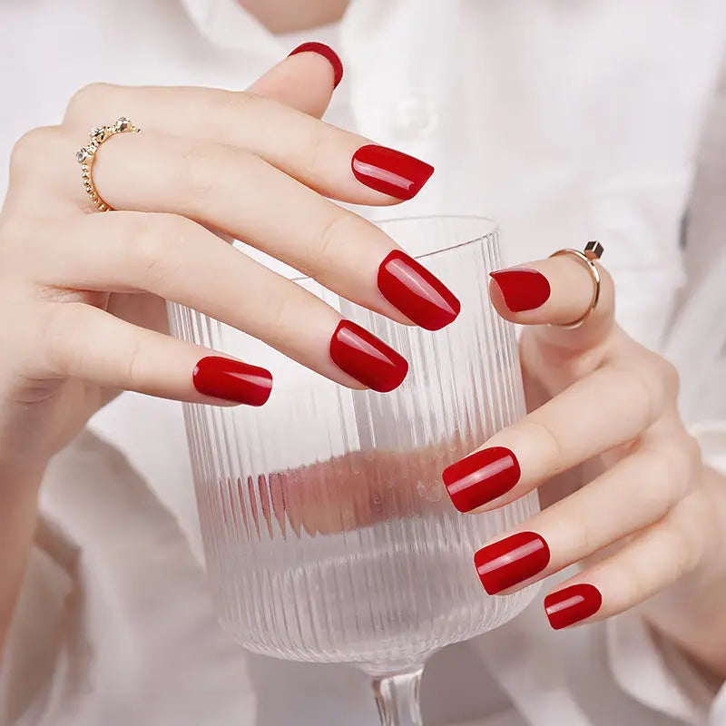 Red Strengthener Wraps — Semi-Cured Gel Nail Wraps