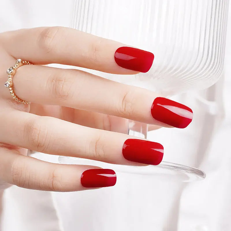 Red Strengthener Wraps — Semi-Cured Gel Nail Wraps