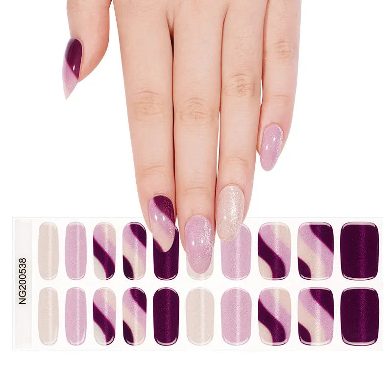 Stickers Cat-eye Strips — Semi-Cured Gel Nail Wraps