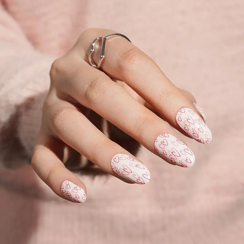 Stickers Love Knot Decals — Semi-Cured Gel Nail Wraps