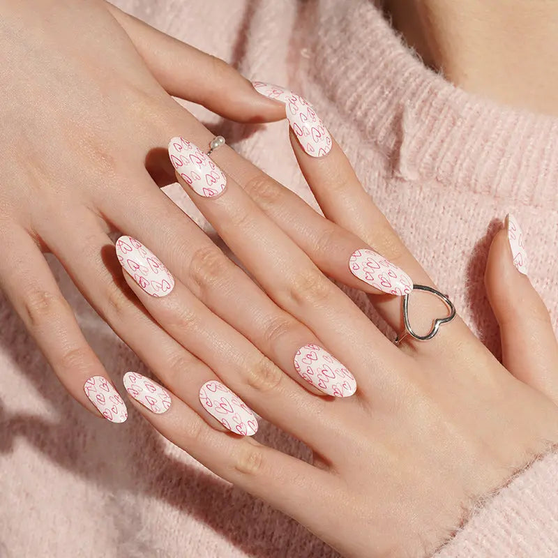 Stickers Love Knot Decals — Semi-Cured Gel Nail Wraps
