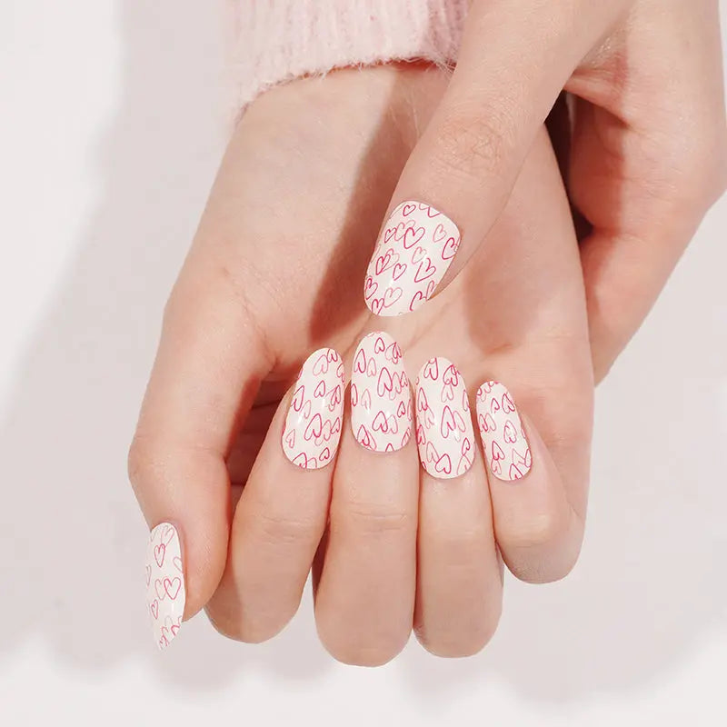 Stickers Love Knot Decals — Semi-Cured Gel Nail Wraps