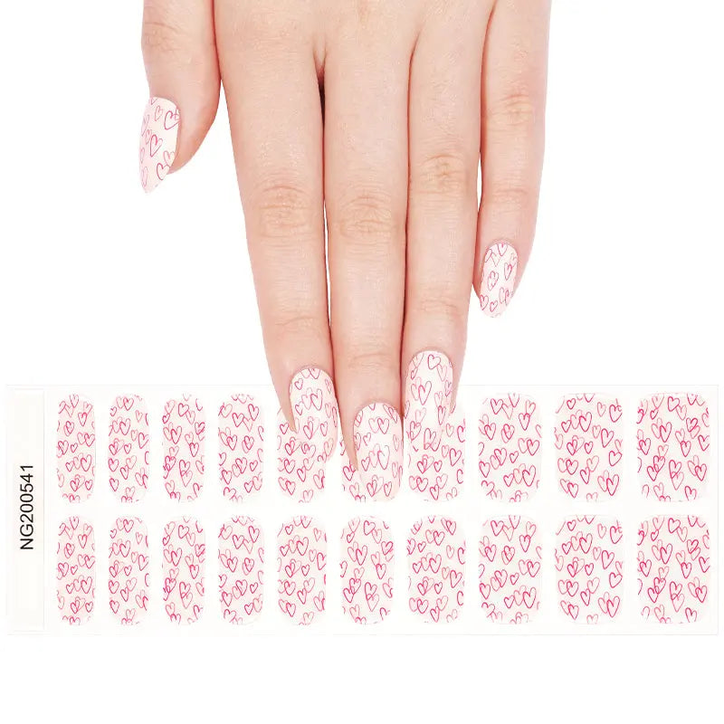 Stickers Love Knot Decals — Semi-Cured Gel Nail Wraps