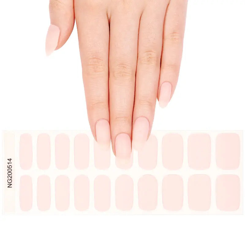 Stickers Pink Strips — Semi-Cured Gel Nail Wraps