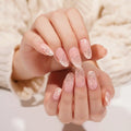 Stickers Pinnk Diamond Glitter Strips — Semi-Cured Gel Nail Wraps