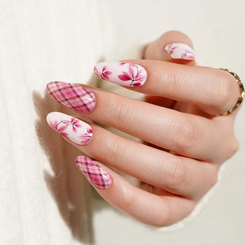 Stickers Plaid Designs — Semi-Cured Gel Nail Wraps