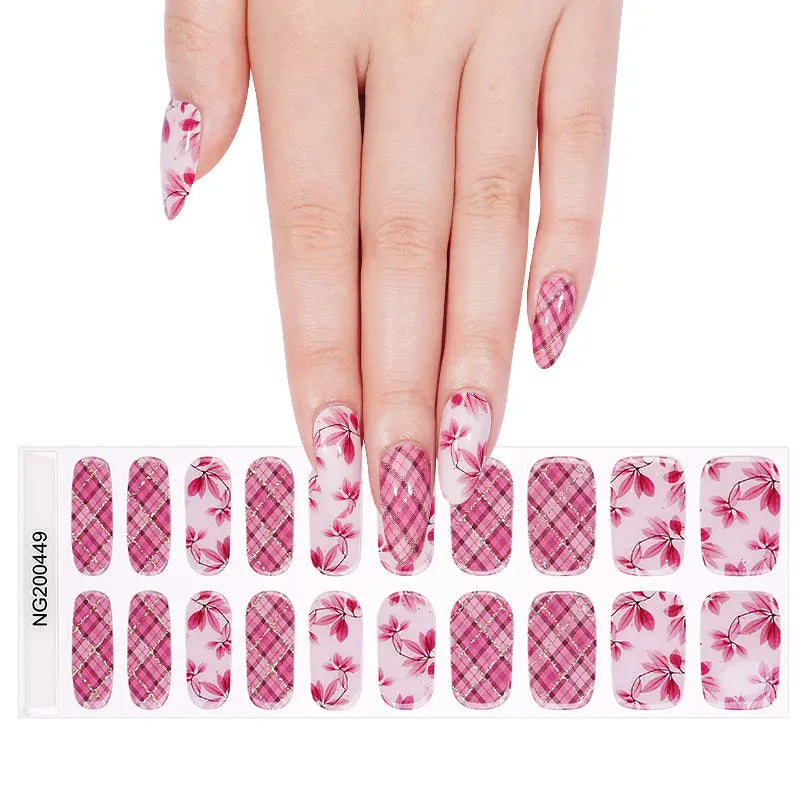 Stickers Plaid Designs — Semi-Cured Gel Nail Wraps